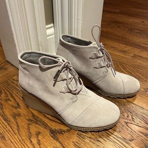 Toms Wedge Ankle Booties